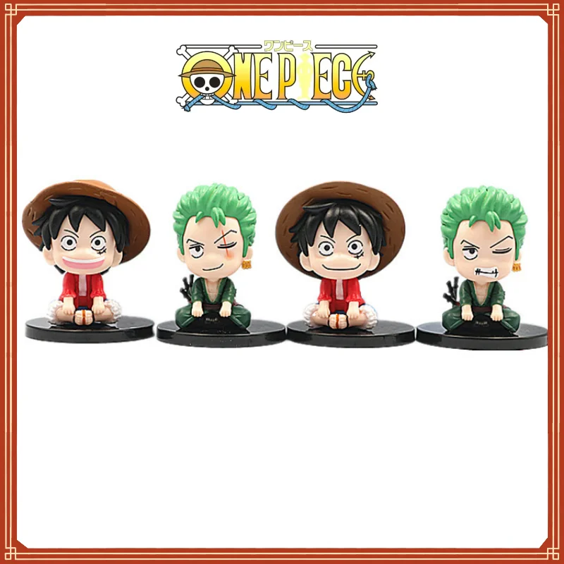 

4 Q Version One Piece Luffy Sauron Anime Character Gk Statue Pvc Model Collection Statue Toy Doll Decoration Room Toy Gift