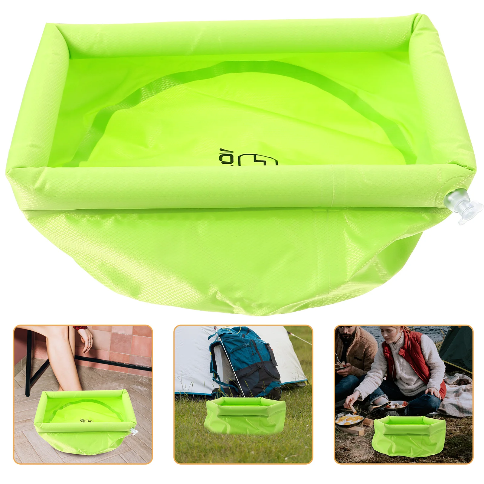 

Inflatable Bathtub Water Basin Portable Bucket Collapsible Feet Soaking Pvc Wash Foot Travel Ice