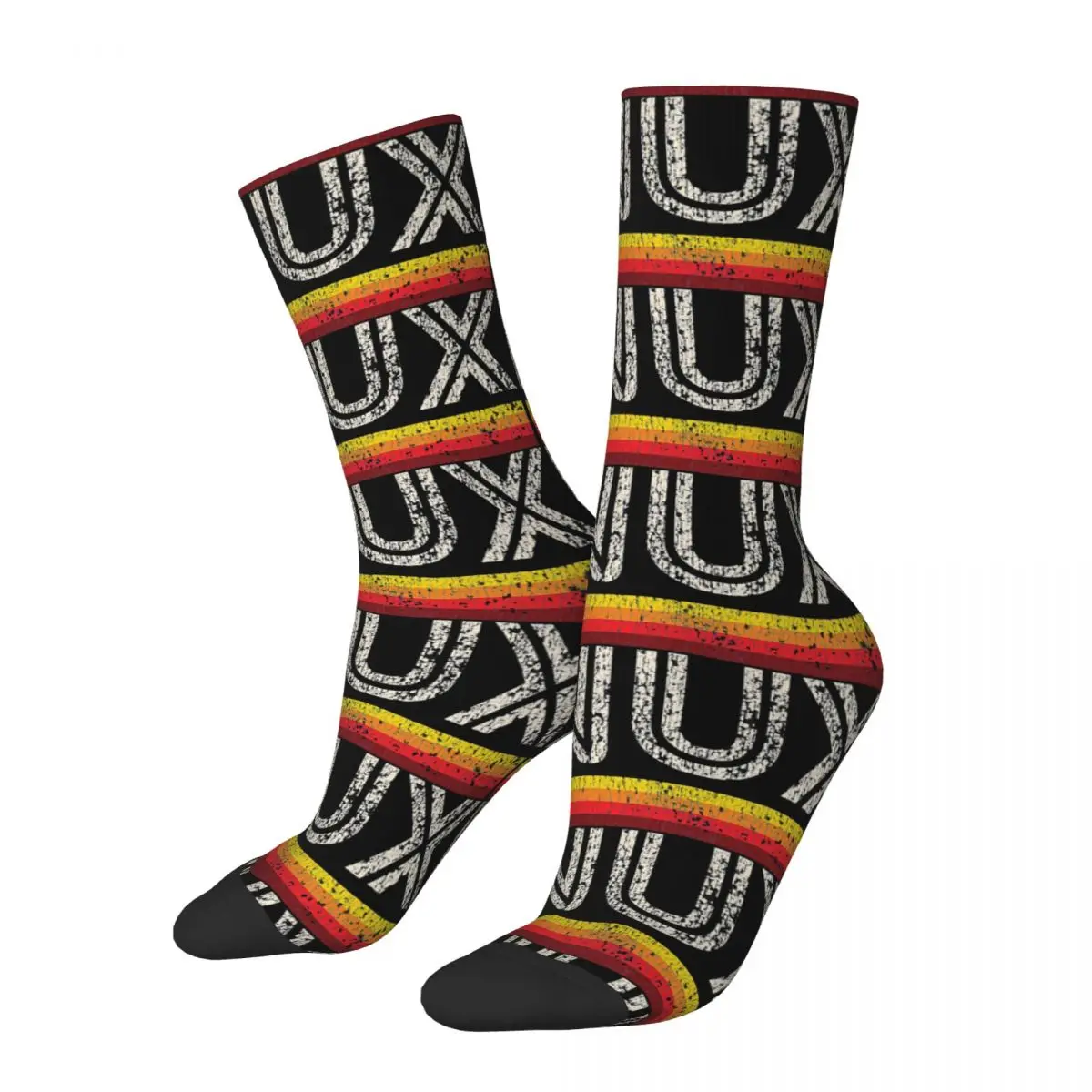 Забавные сумасшедшие носки для мужчин, незаменимые в стиле хип-хоп, винтажные, Linux, свободные, Minix, повязки с рисунком для мальчиков, Компресс...