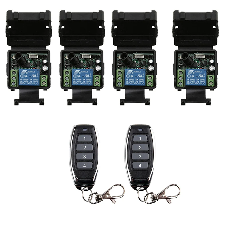 DC12V 24V 1CH 1 CH Мини беспроводной радиочастотный пульт дистанционного управления