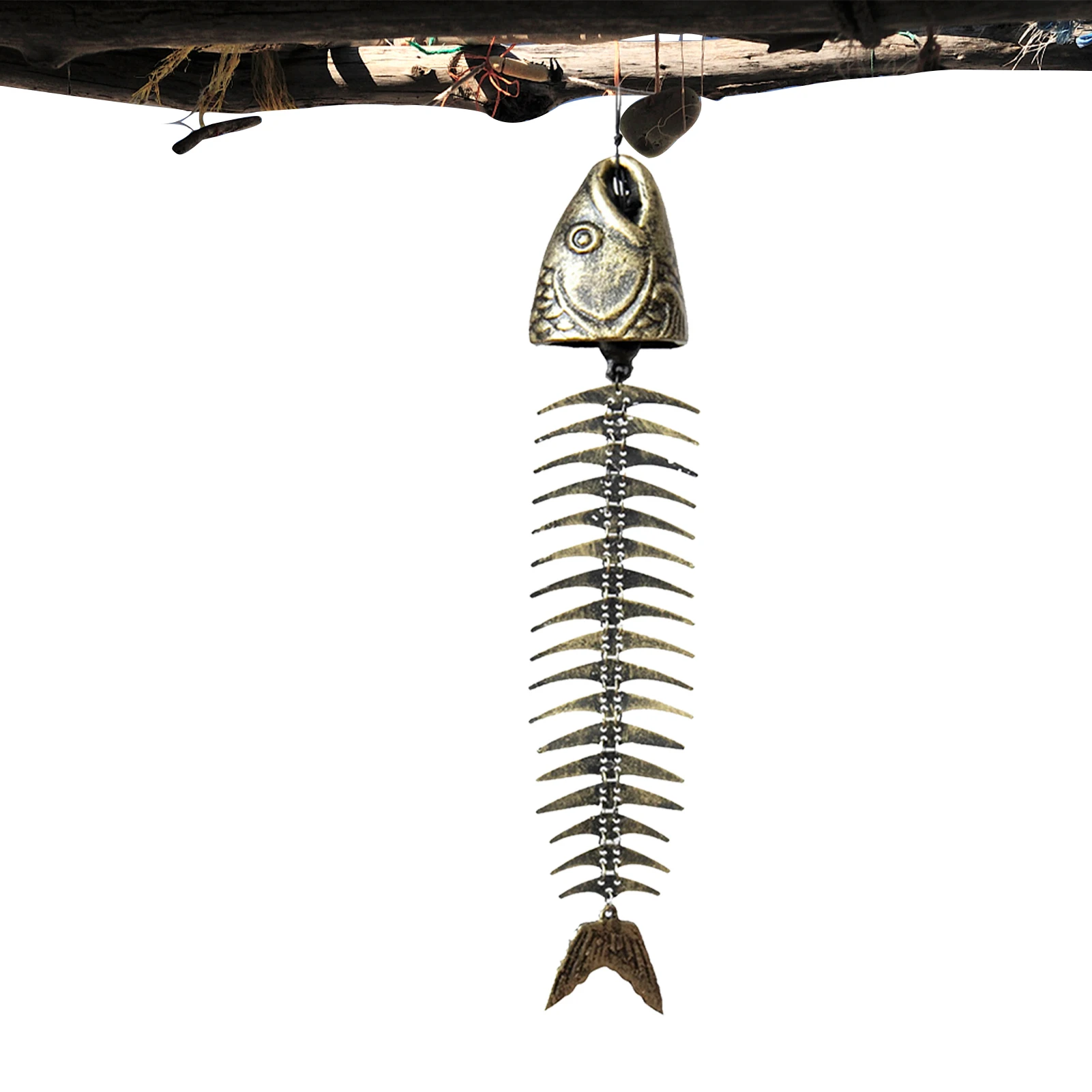 

Fish Metal Wind Chime Fish Metal Skeleton Windchime Cast Iron Wind Chimes Cast Iron Wind Chime Bronze Metal Windchimes For