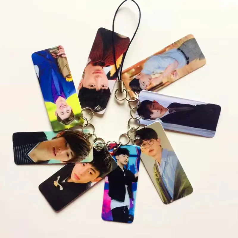 Xiao Zhan Wang Yibo Hedi Zhu Yilong Deng Lun Li Xian GOT7 TFBOY Lu Han Cai Xukun 7 разных плакатов гирлянда Сумка с