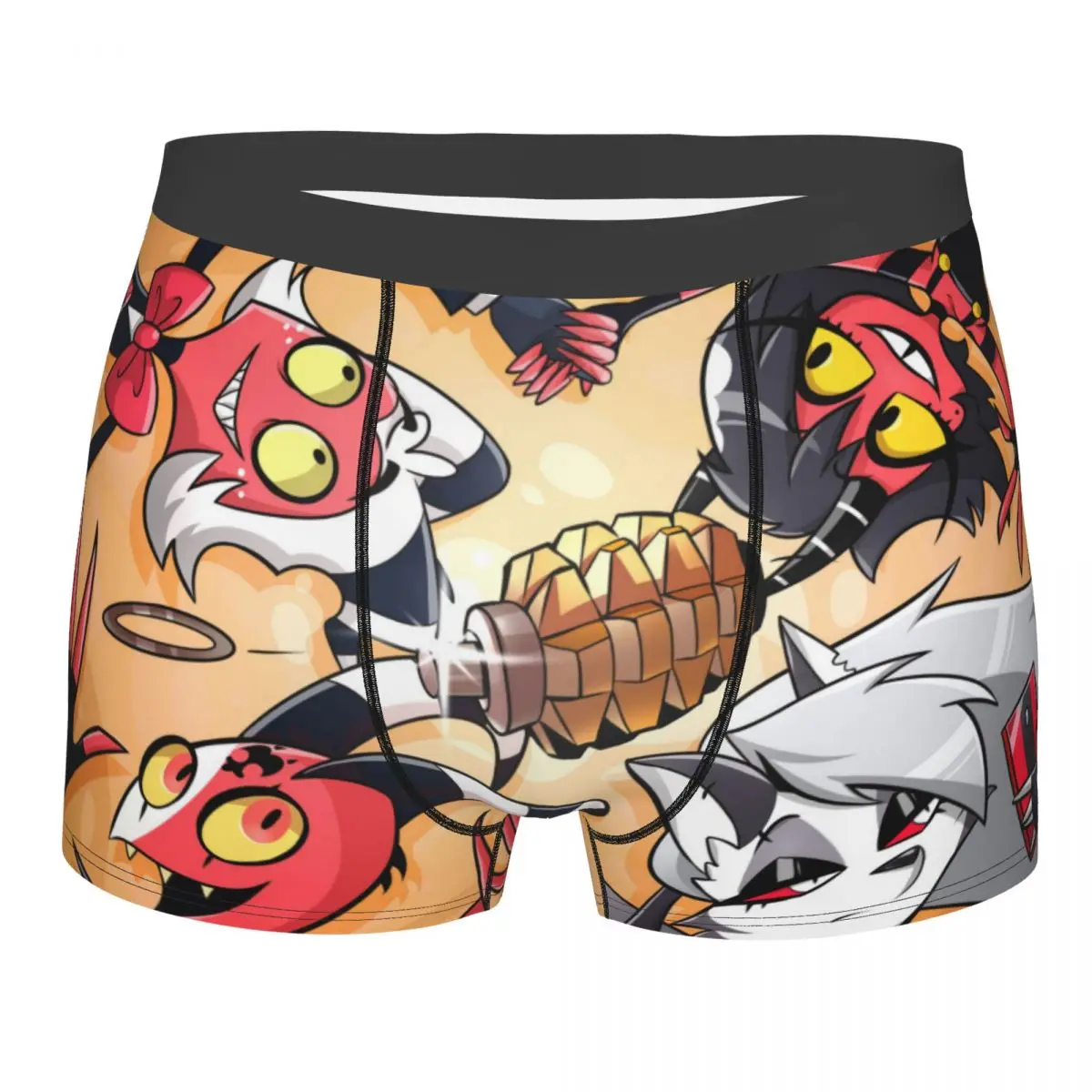 

Lying Down Man's Boxer Briefs Underwear Helluva Boss Blitzo Adult Animation Highly Breathable Top Quality Sexy Shorts Gift Idea