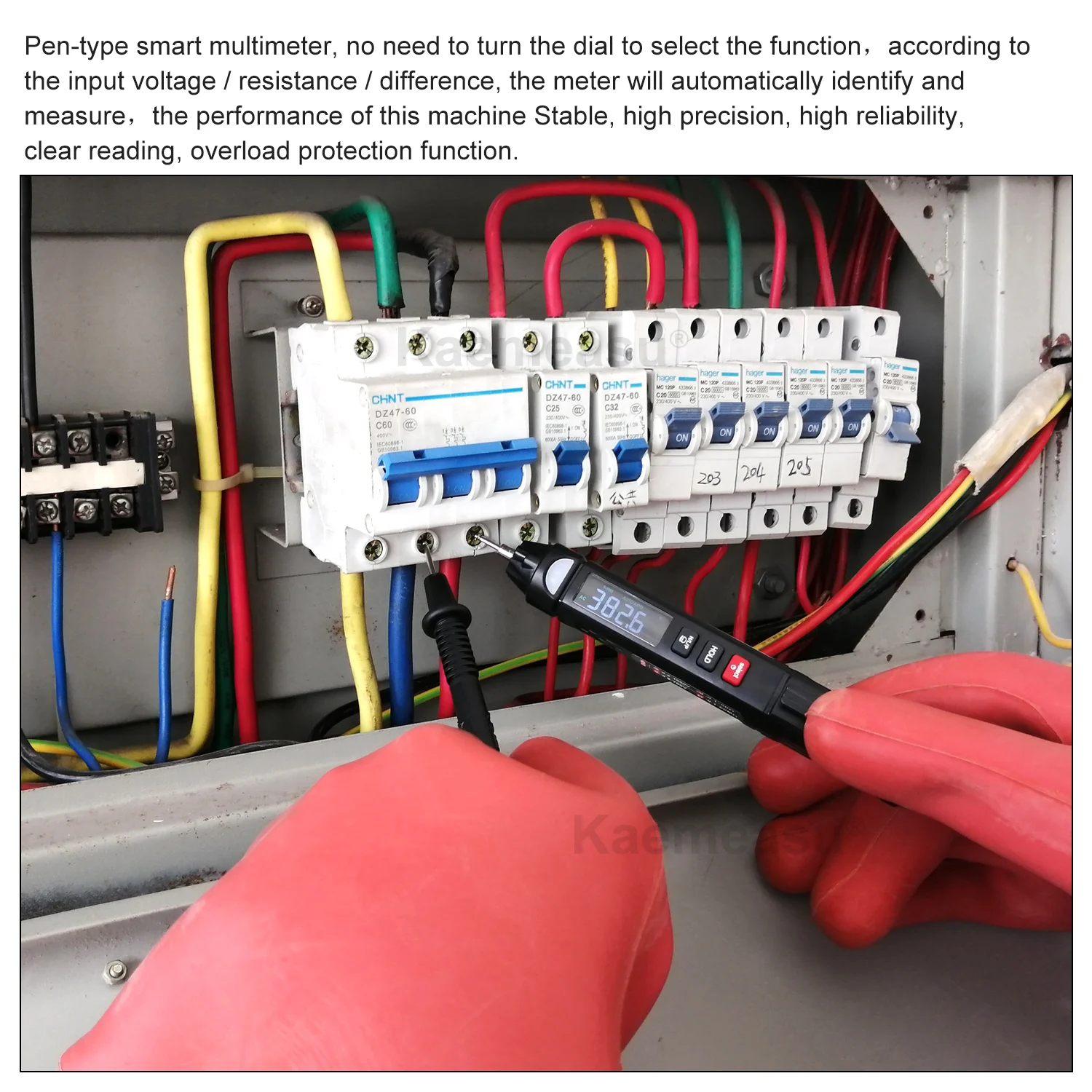 Электронный мини-мультиметр Kaemeasu в виде ручки ручной тестовый карандаш