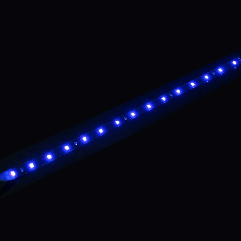 1 шт. автомобильные декоративные светодиодные ленты, авто DRL, Стайлинг, гибкие атмосферные фонари 12 В 15 SMD 30 см, белый, красный, желтый, Bule