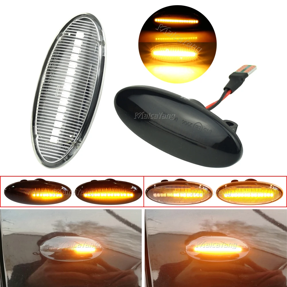 

Car Side Marker Lights Dynamic LED Turn Signal Light For Nissan Qashqai J10 X-trail Cube Juke Leaf Micra Micra K13 Note E11