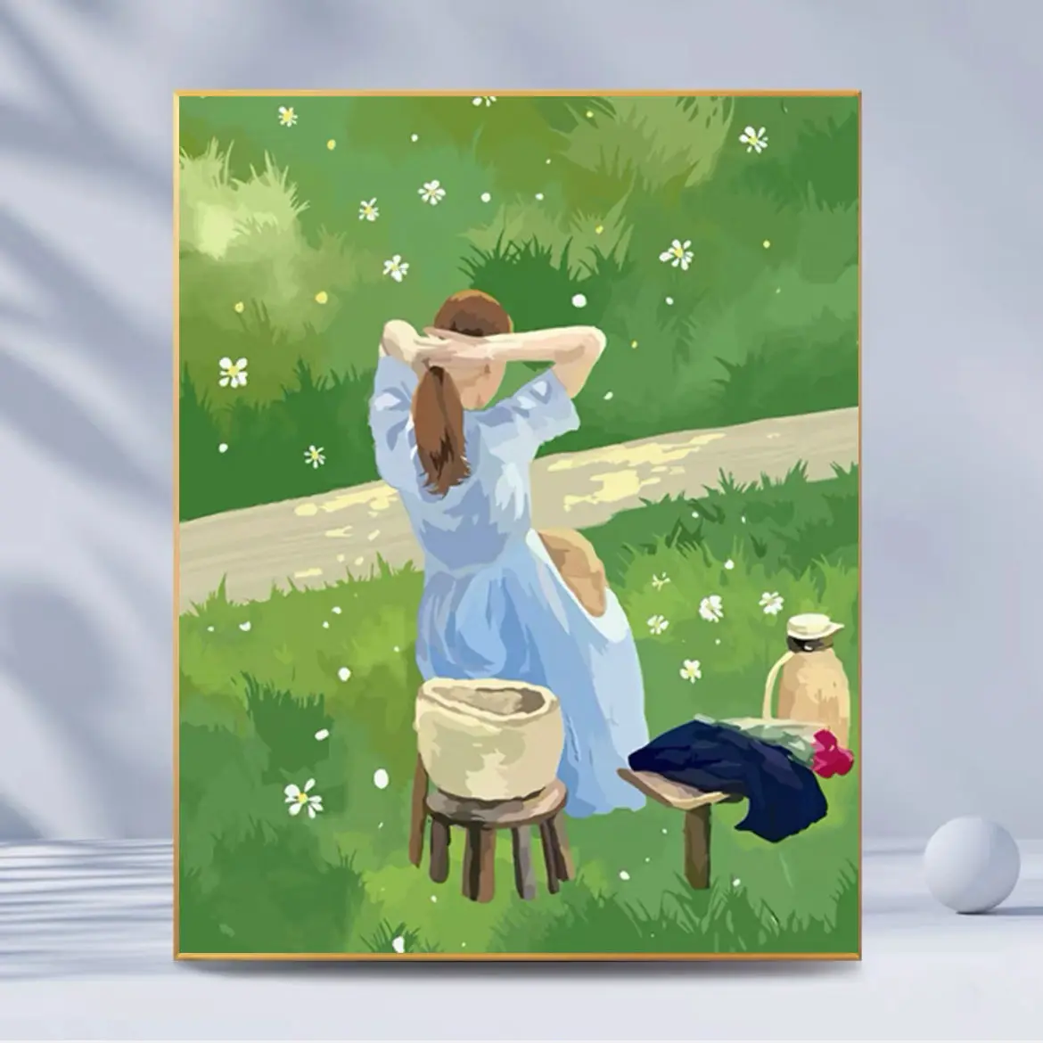 

00503Ann-Tulip diy digital oil painting oil painting acrylic flower painting explosion hand-filled landscape painting