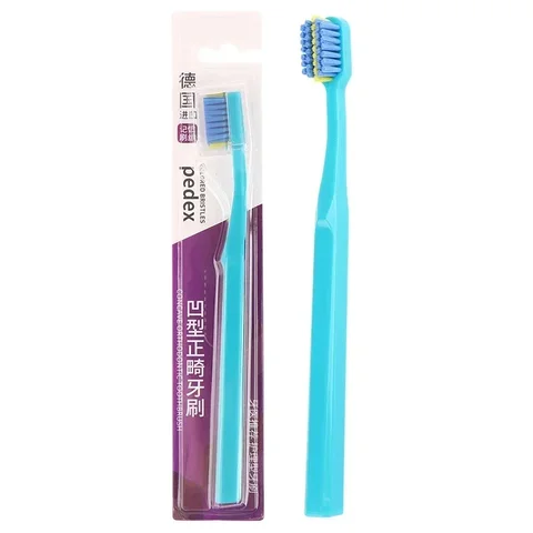 MOONBIFFY Ортодонтическая зубная щетка для взрослых