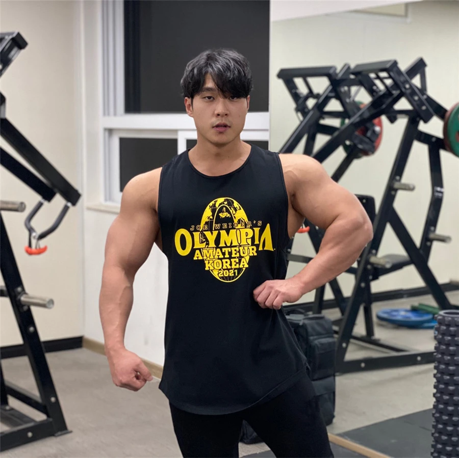 

Майка мужская летняя без рукавов, дышащая быстросохнущая одежда для спортзала, бодибилдинга, фитнеса