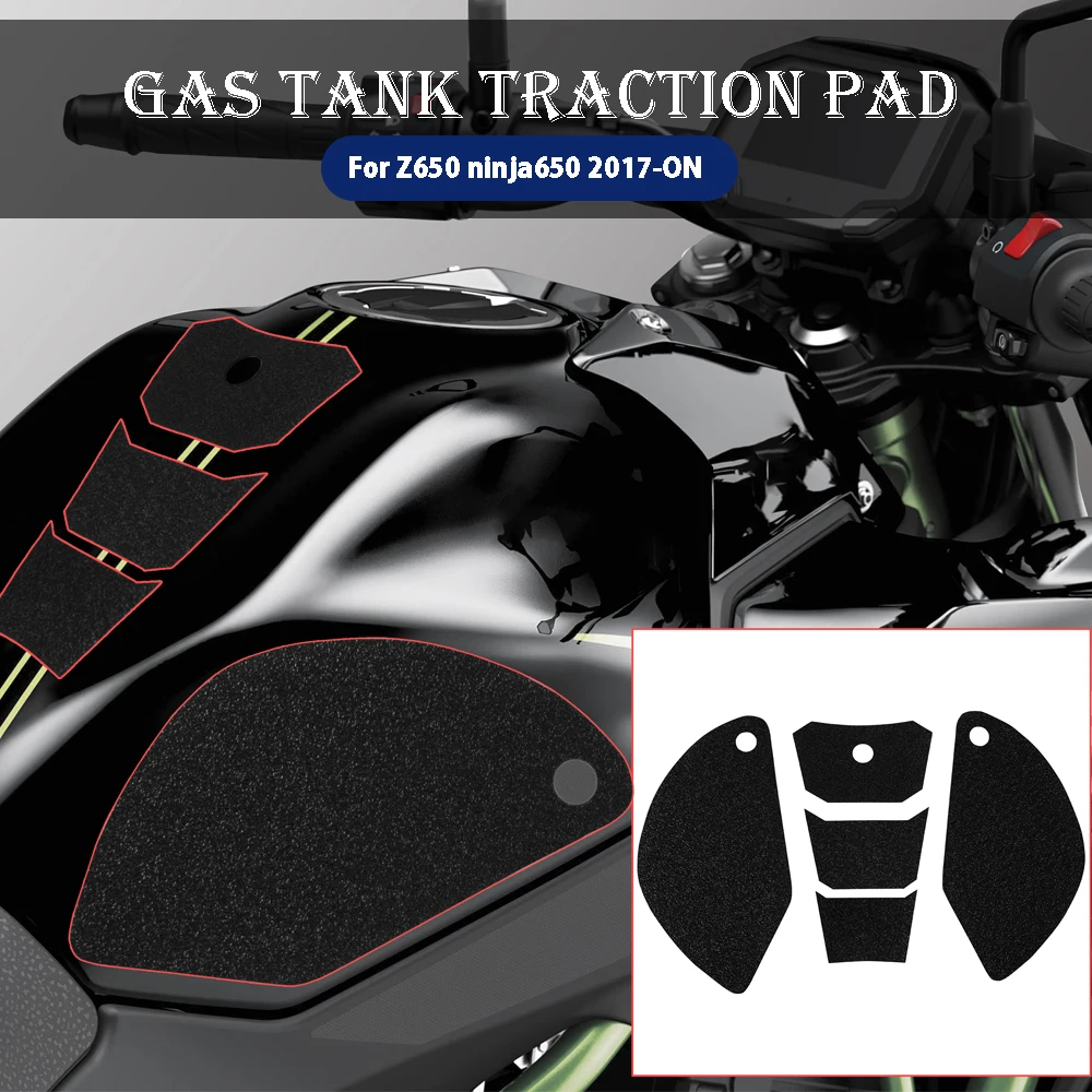 

For Kawasaki Z650 Z 650 ninja650 Ninjia 650 2017-2022 Motorcycle Traction Sticker Protector Anti slip Fuel Tank Pads Gas Grip