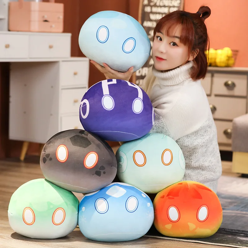 

Game Genshin Slime Plush Toys Cute Plushie Anime Dolls Keli Dango Throw Handful Kawaii Pillows Cartoon Birthday Xmas Gifts