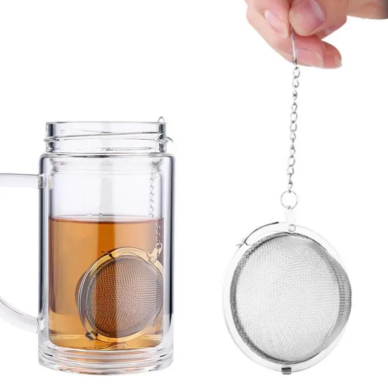 

Stainless Steel Tea Ball Stainless Steel Spice Strainer With Chain Portable Loose Leaf Tea Strainer For Holiday Ceremony Wedding