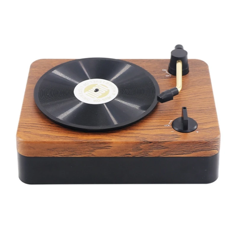 

New Creative Retro BT-330 Wireless Bluetooth Speaker Desktop Portable Mini Retro Vinyl Record Audio