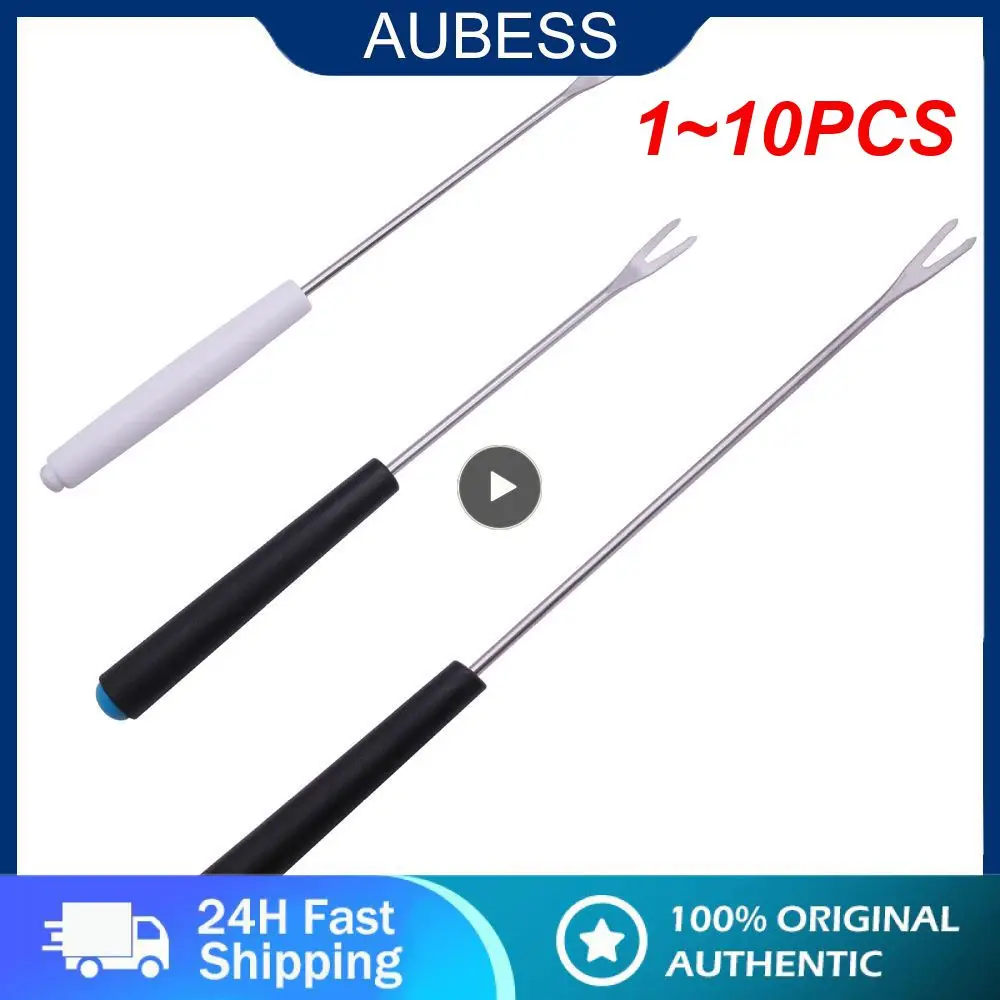 

1 ~ 10 шт., белая разноцветная прочная многоразовая вилка для барбекю, острые и неблагоприятные вилки для барбекю