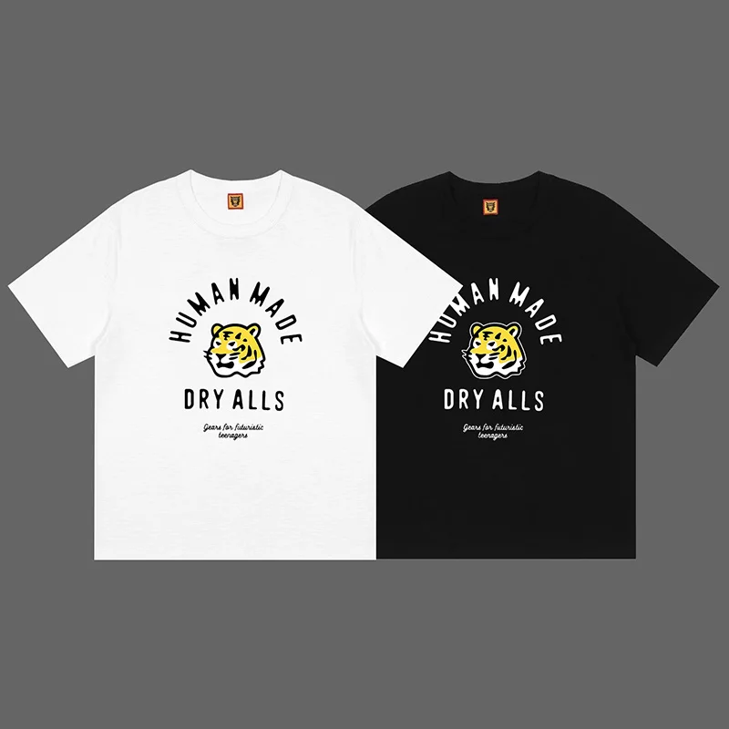 

Футболка Мужская/женская с принтом тигра, повседневная тенниска в стиле оверсайз с короткими рукавами, цвет белый, 1:1