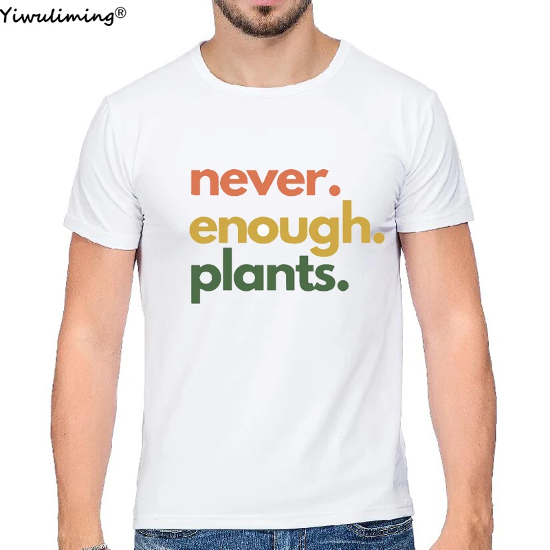 

Plant T-Shirt Never Enough Plants Shirt Retro Gardening Shirts Plant Vintage Unisex Short Sleeve Tee Plant Lover Gift