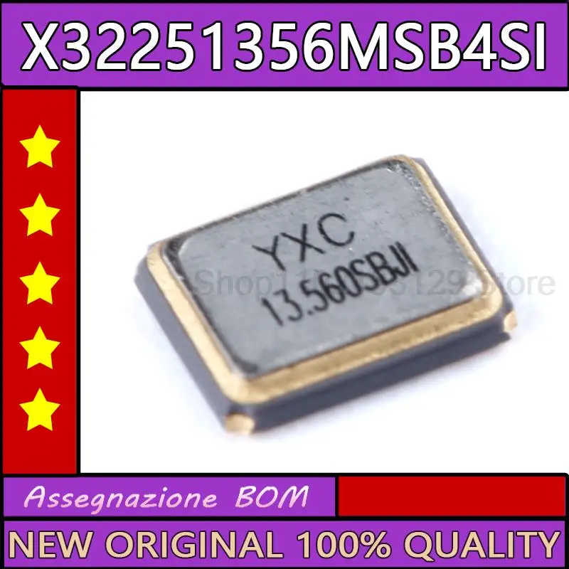 Новинка 10 шт./партия 3225 пассивный кварцевый генератор/ysx321sl 13,560 mhz 10ppm 20pF x32251356msb4si