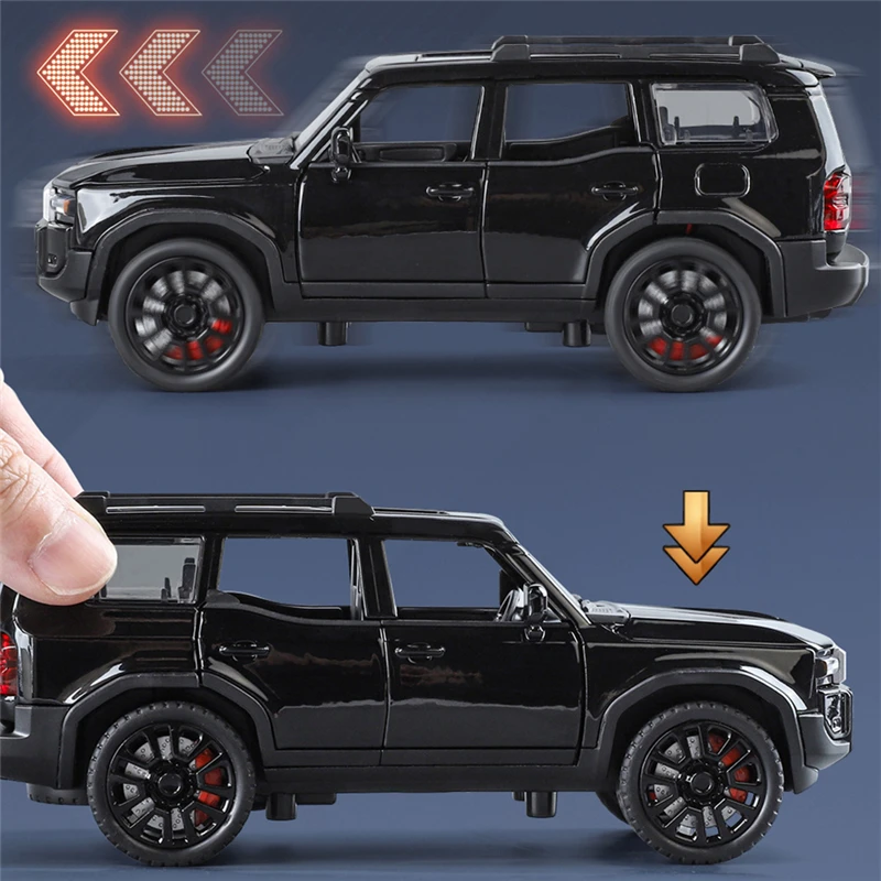 1/32 Toyota 2024 PRADO Land Cruiser модель автомобиля из сплава литой под давлением