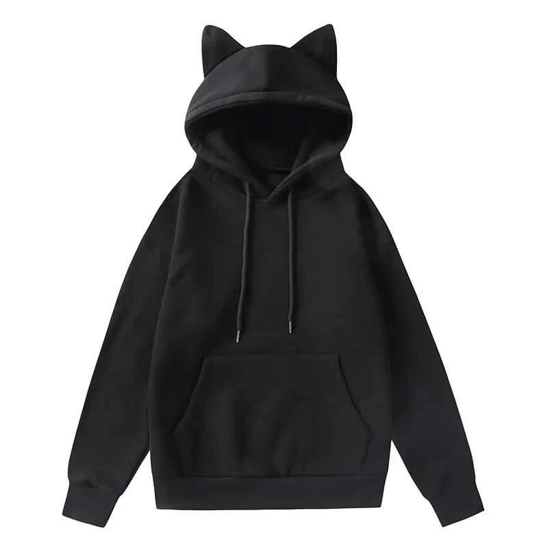 2023 New Winter Men's Hoodie Sweater Pullover South Korea Fashion Men's Cat Ears Cute Japanese Top Personality Sweatshirt Women