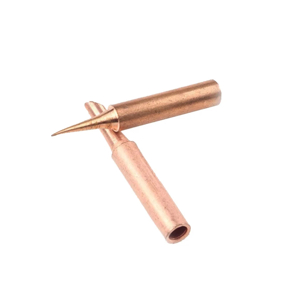

12pcs 33mm Copper Soldering Iron Tip 900M-T For 936 937 938 969 8586 852D Soldering Station Welding Accessory