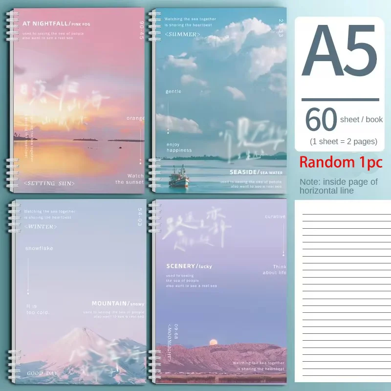 

Блокнот А5 синий 60 листов