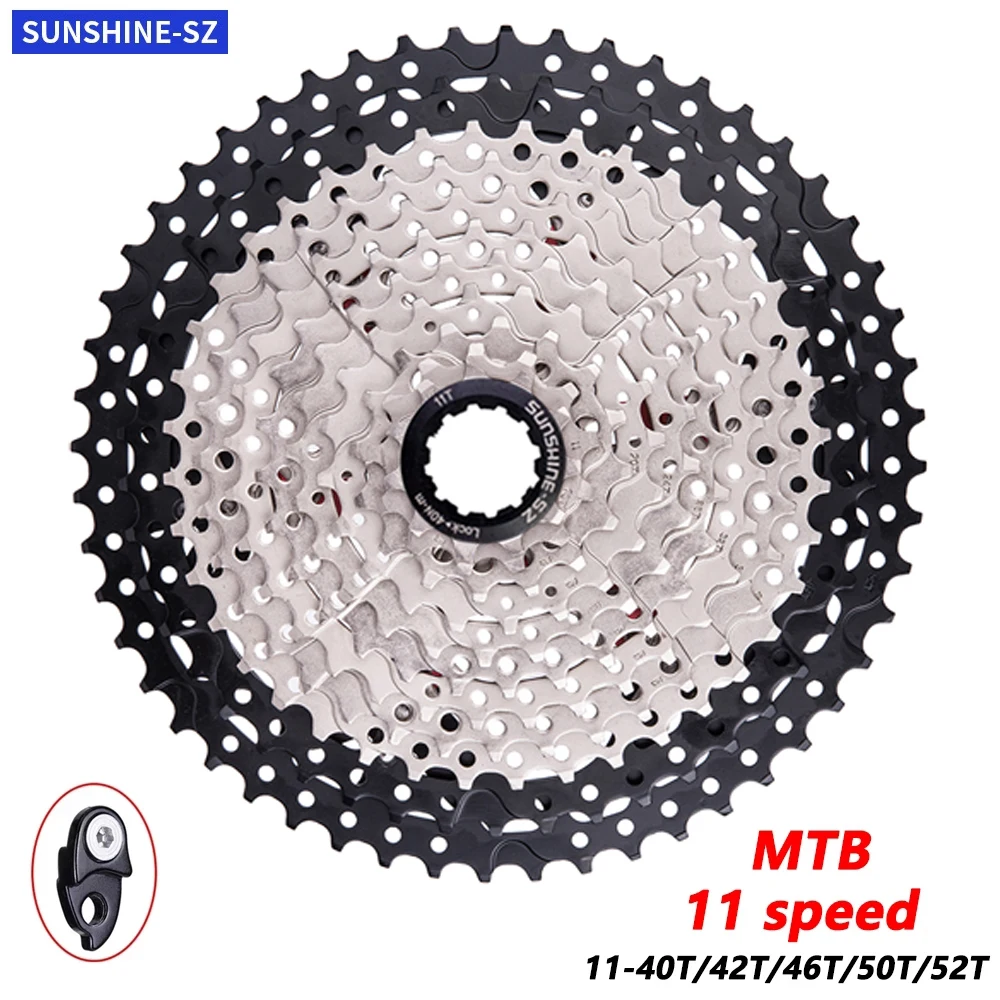 

Велосипедная кассета SUNSHINE MTB 11 скоростей 11 S SLR HG сталь алюминиевый сплав свободные колеса детали 11 скоростей Звездочка для горного велосипе...