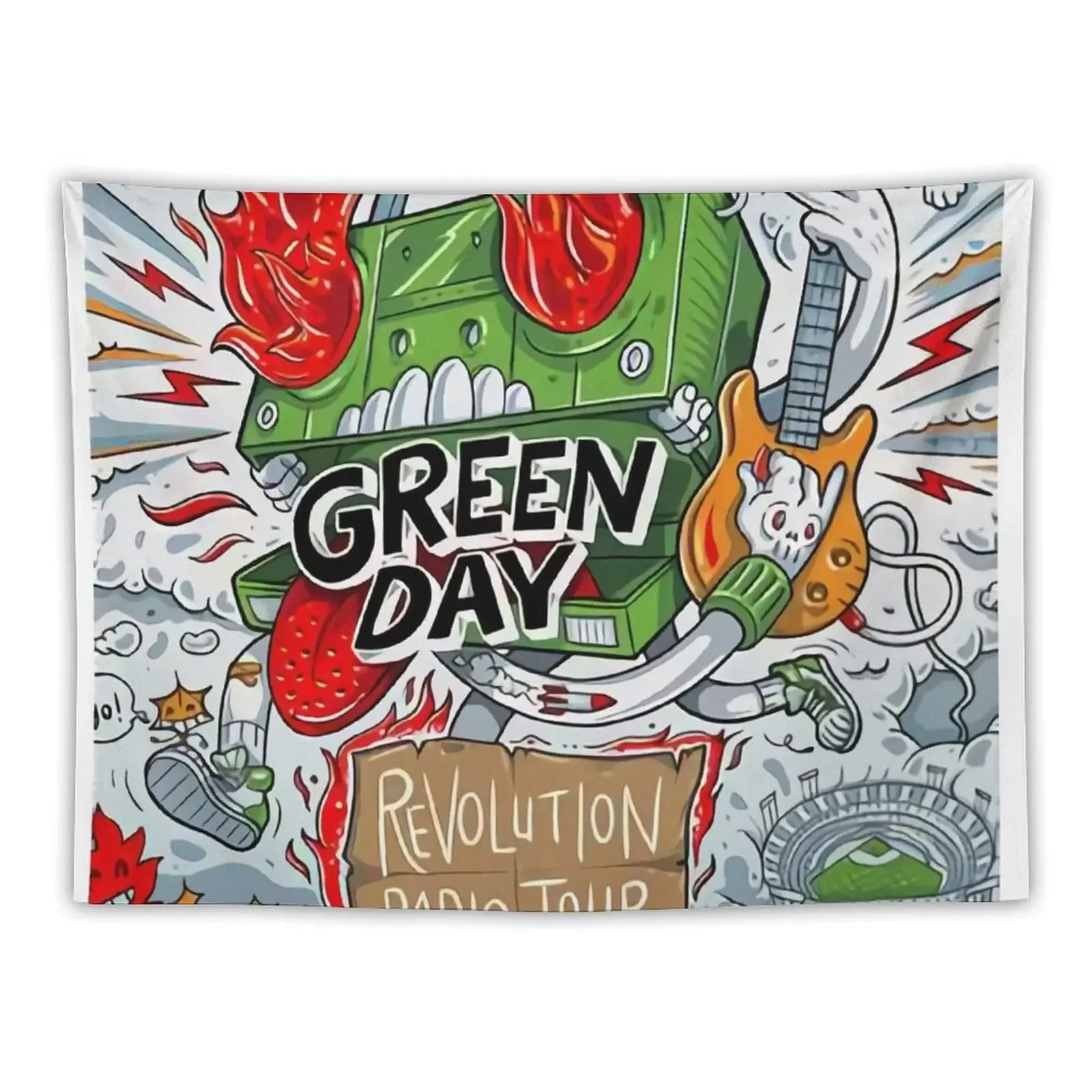 Зеленый гобелен комнатный эстетический декор домашний организация и украшение