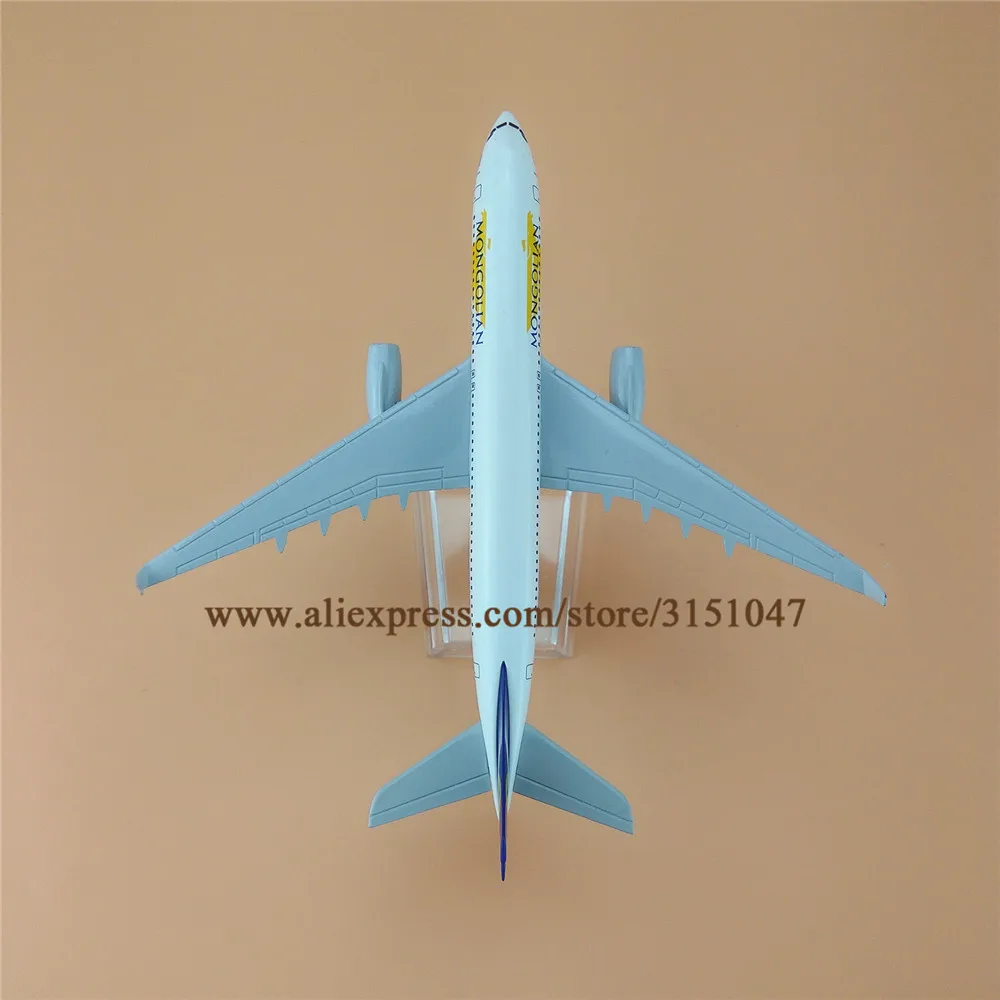 Модель металлического самолета 16 см авиакомпании монгольские авиалинии модель
