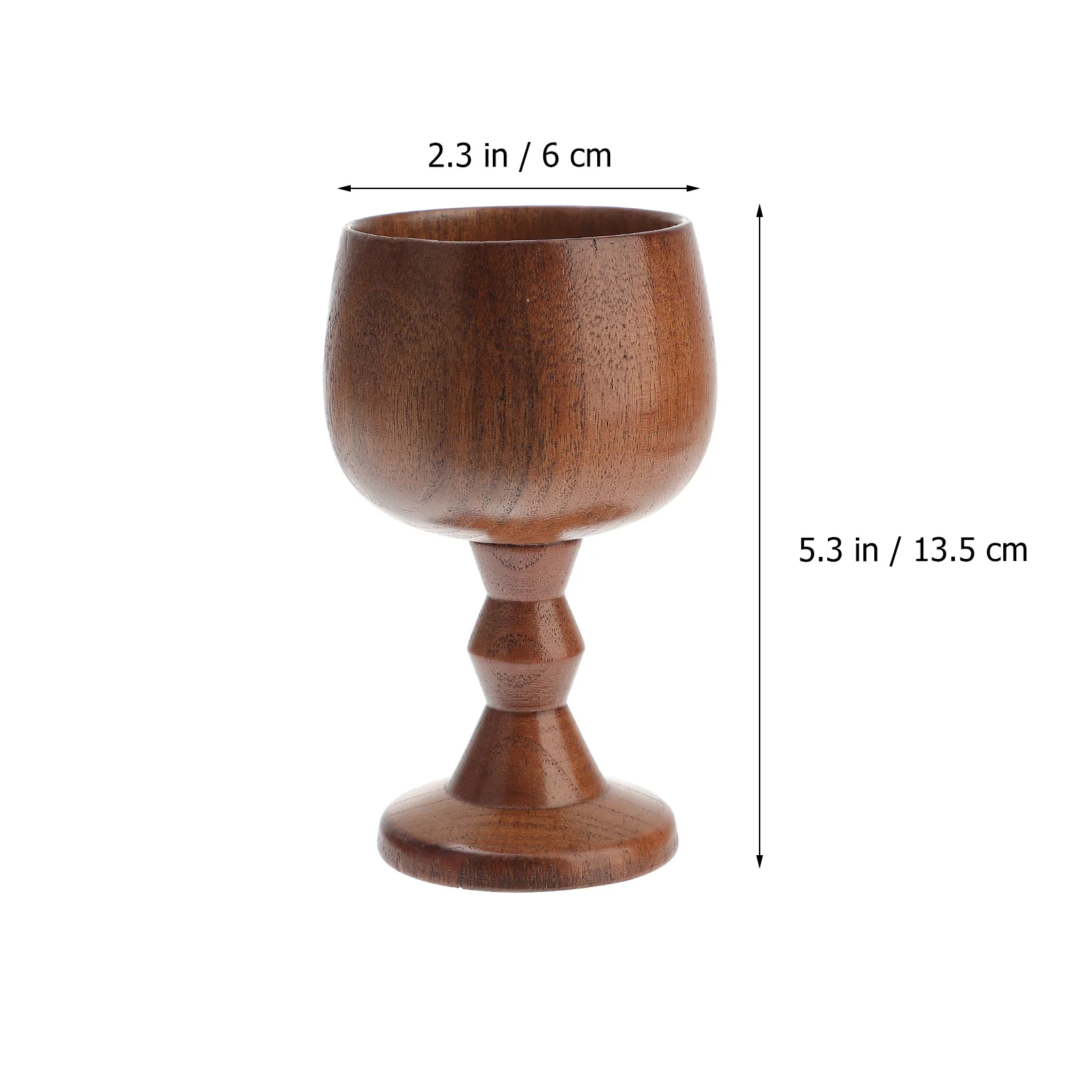 

Goblet Cupwooden Drinking Toasting Flutesstem Beverage Red Wood Decorative Vintage Chalice Shatterproof Retro Teacups Glasses