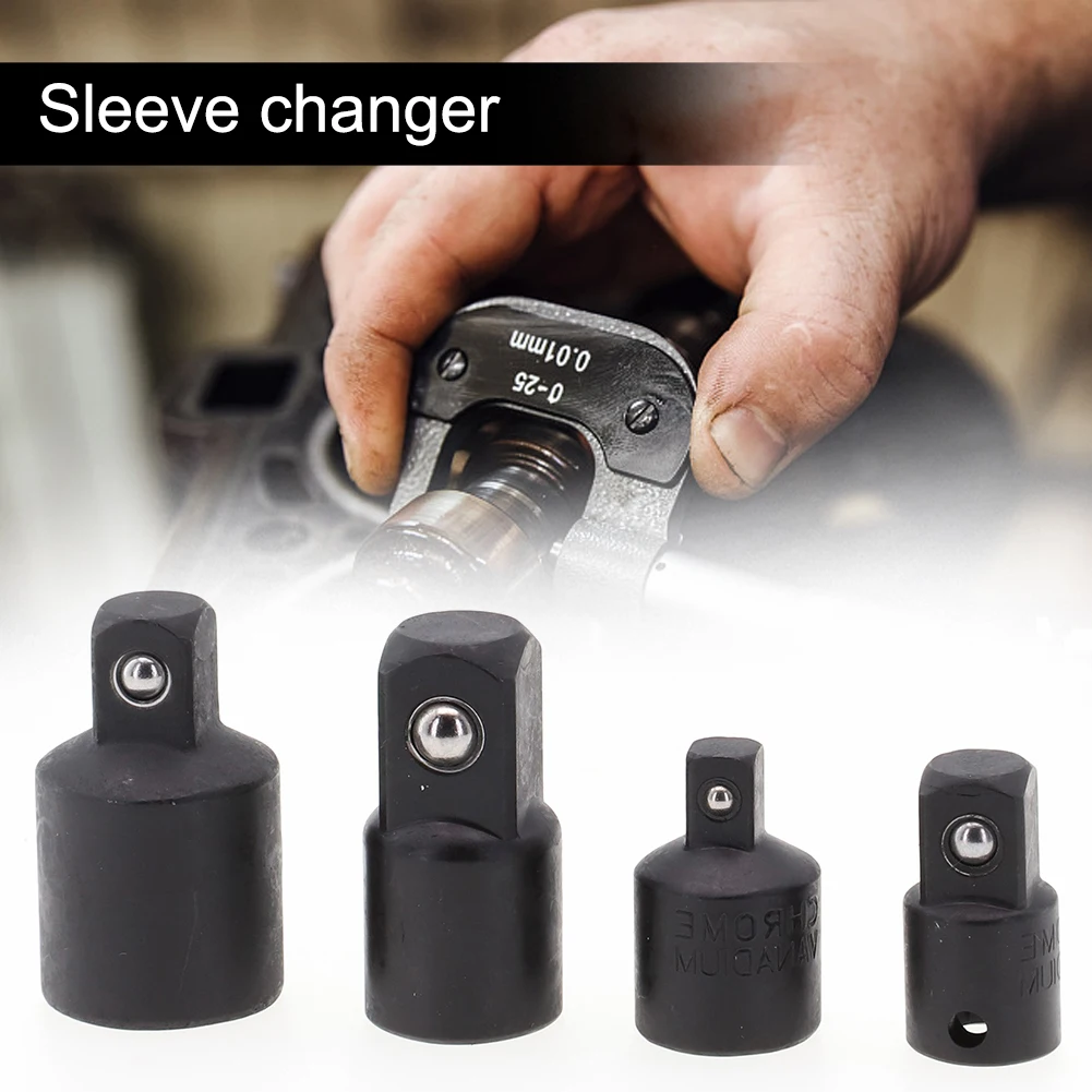 4 Pcs Converter Drive Ratchet Socket Adapter 3/8 To 1/4 1/2 Inch Replacement Parts For Electric Drill Air Impact Power Tools