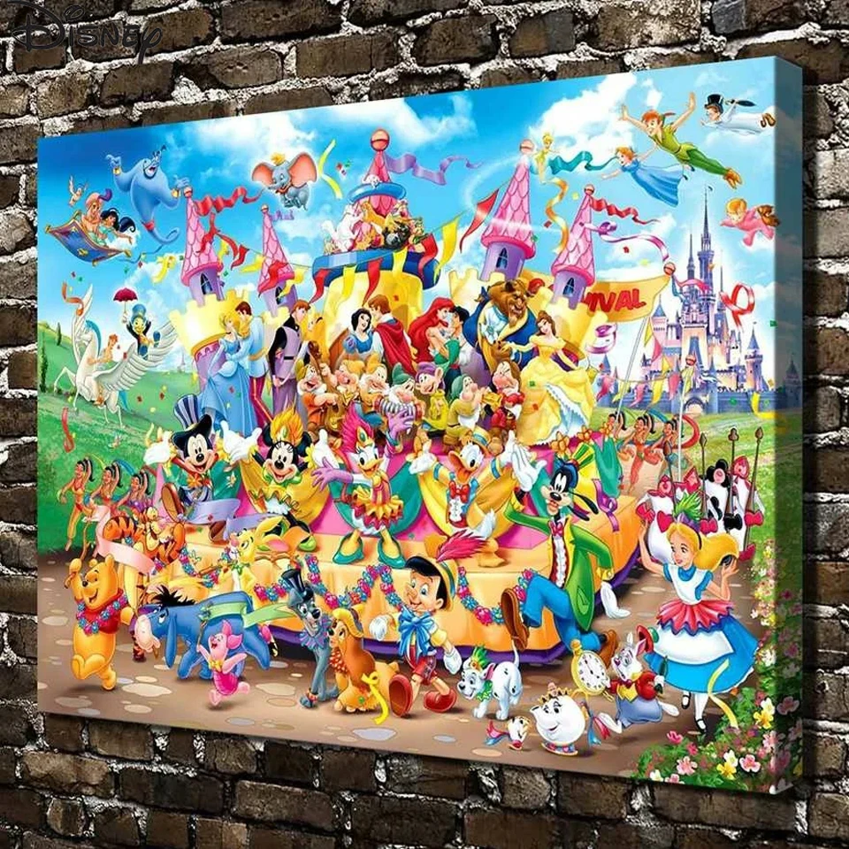 

diamond embroidery icons custom diamond painting Disney Cartoon characters Full Diamond mosaic Cross stitch kits home decor