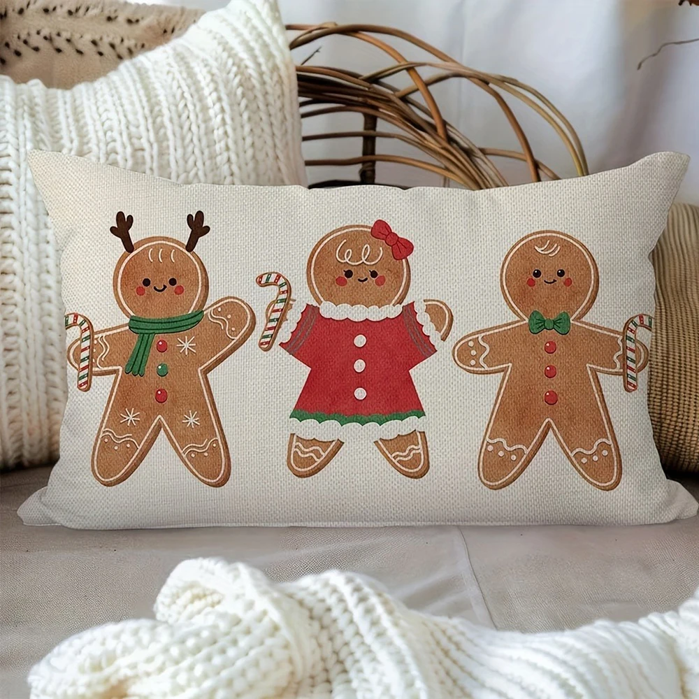 

Рождественская наволочка из велюра