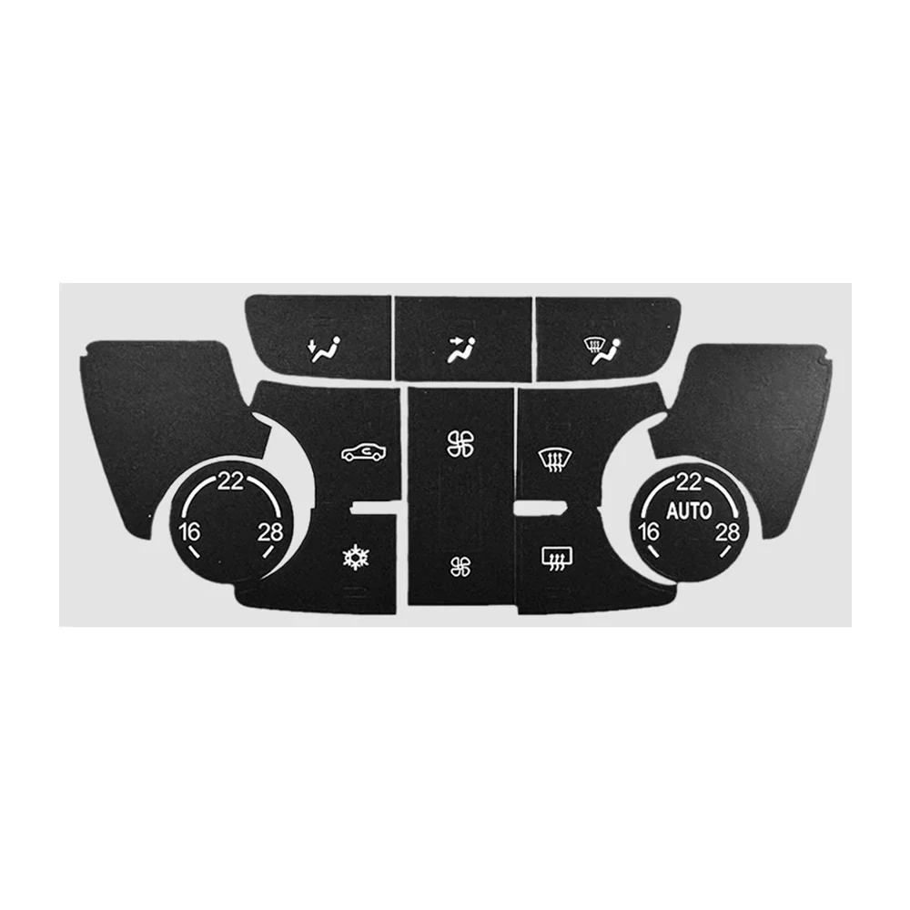 

Наклейки для ремонта кнопки переменного тока, подходят для Opel/Vauxhall Mokka для Buick Encore Verano 2012 ~ 2017, наклейки переключателя климат-контроля переменного тока