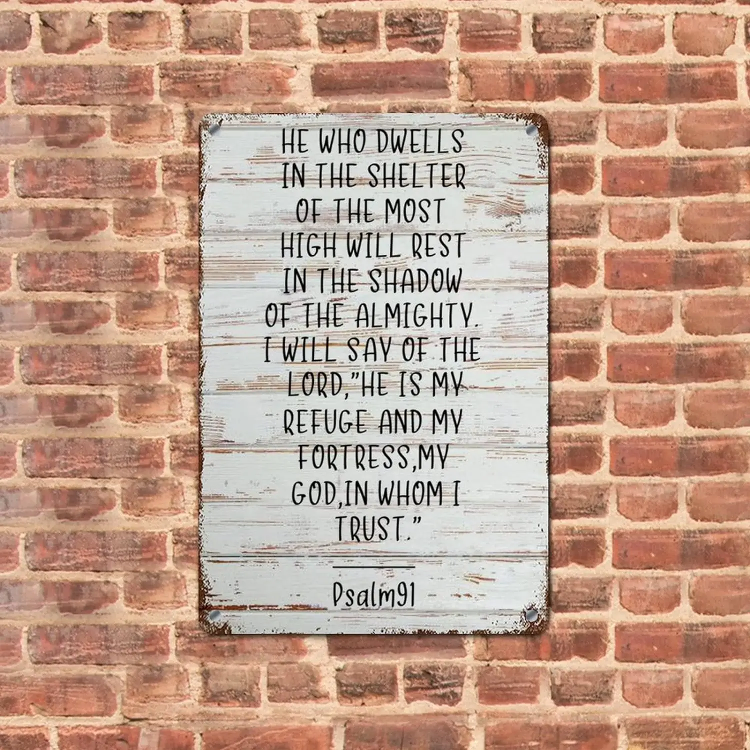 LUIJORGY тексты из Библии деревенские металлические вывески Настенный декор Библия