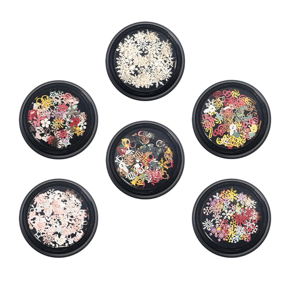 

600 шт., новогодние наклейки для ногтей