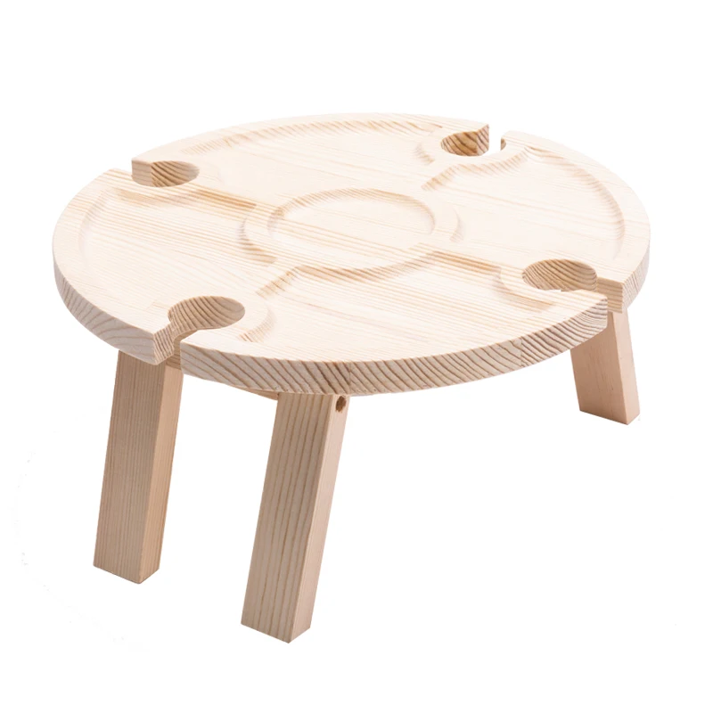 

11.8in Portable Folding Table -Table for Outdoors, Events, Romantic Dinners or Indoor for Bed- Lightweight and Easy to Carry