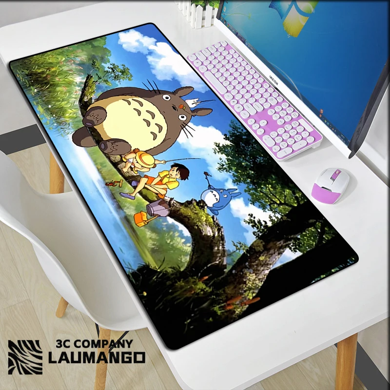 

Большой игровой коврик для мыши Totoro на заказ, 40x90, аксессуары, расширенный игровой коврик, Аниме Коврик для мыши Xxl, защита для компьютерной к...