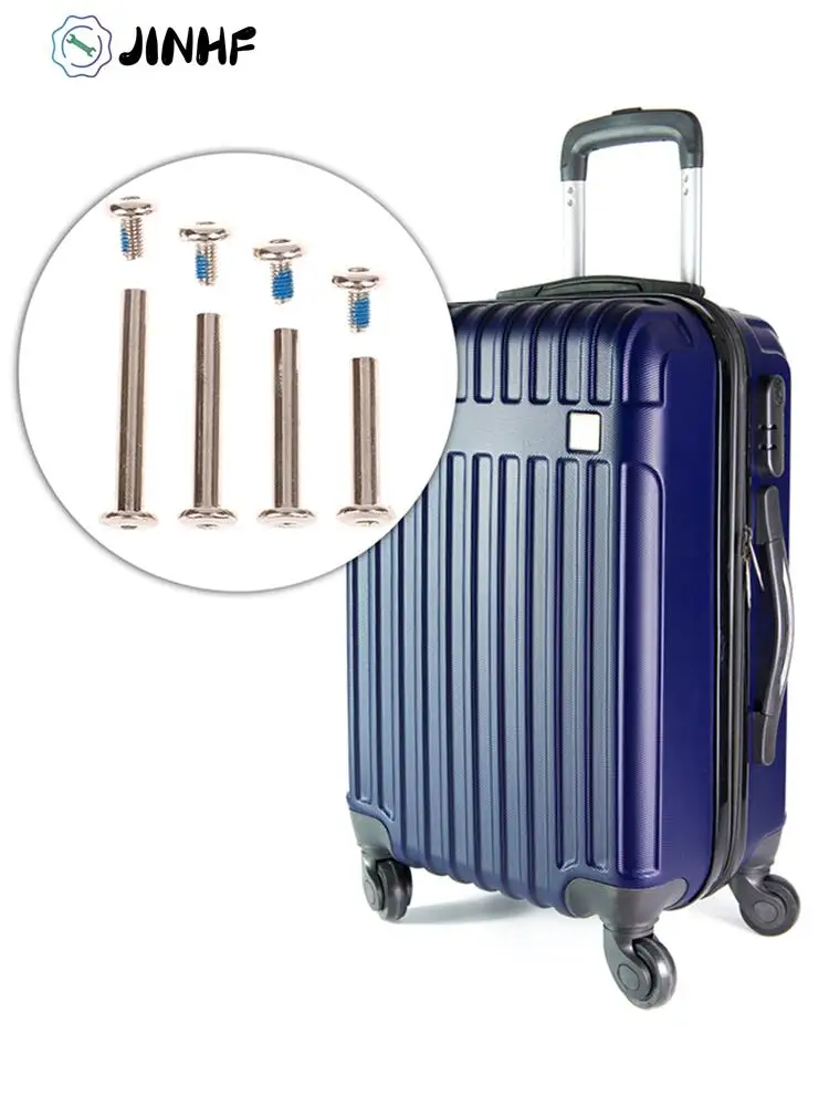 

4 комплекта винтов для багажа из нержавеющей стали, аксессуары для багажа, болты для багажа, заклепки 6*30-45 мм