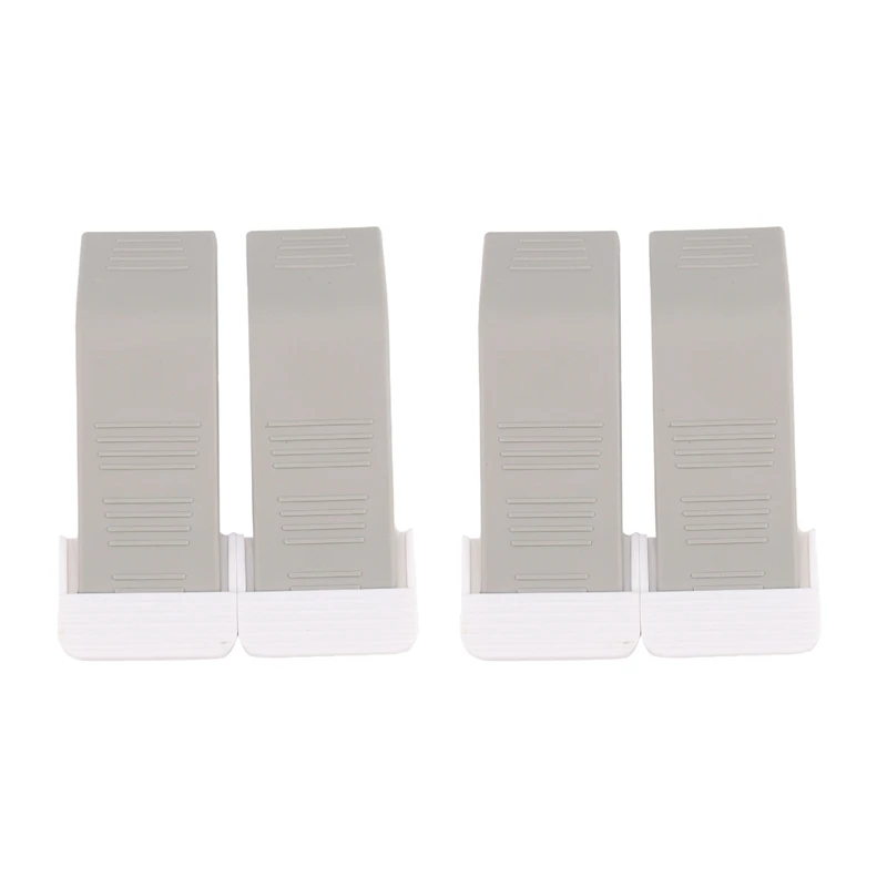 

Door Stopper 4 Pack Set Premium Heavy Duty Door Stop Rubber Wedge With Decorative Storage Holder-Perfect Doorstop(Gray)