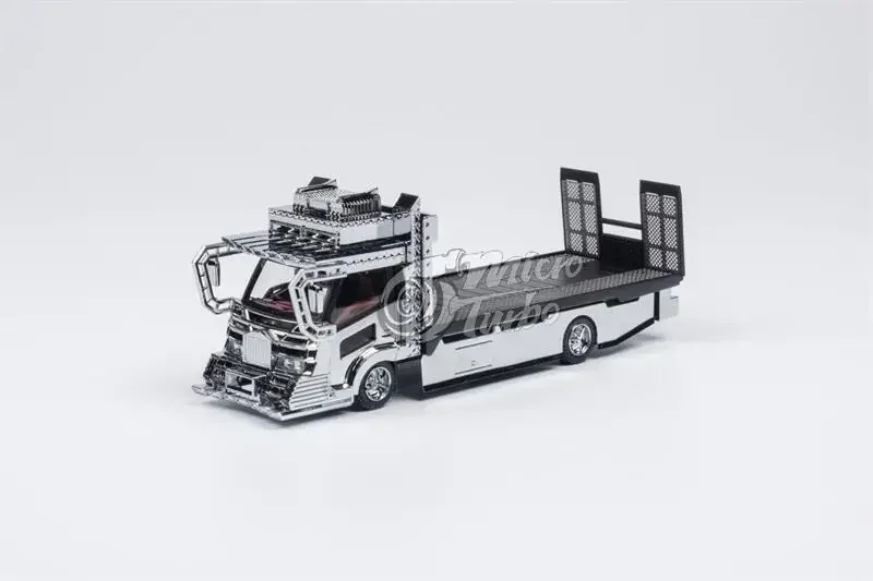 Micro Turbo 1:64 Dekotora Wing Custom/Планшетный буксирный грузовик электросбрикация