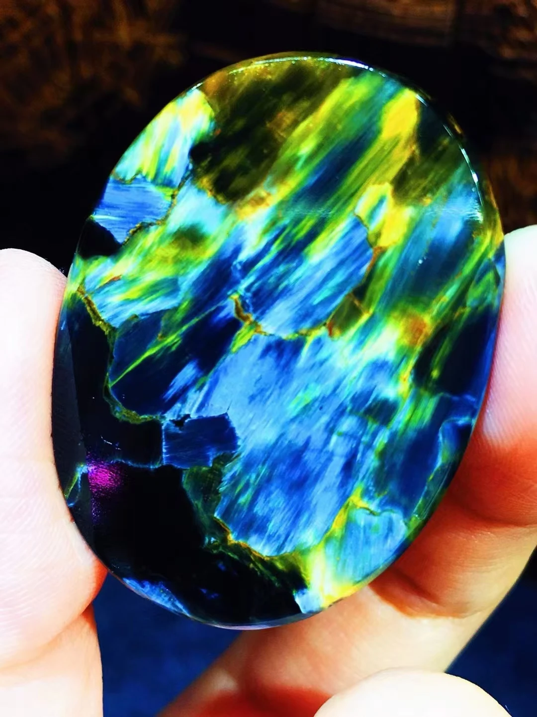 Натуральный Синий Питерсит Круглый Кулон 39 7x29 7x6 8 мм Овальный Женский Мужской