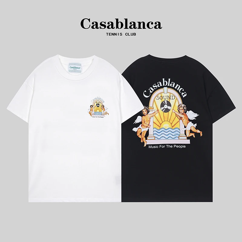 

Футболка мужская из чистого хлопка, с принтом в виде спортивных элементов для тенниса, 260 г