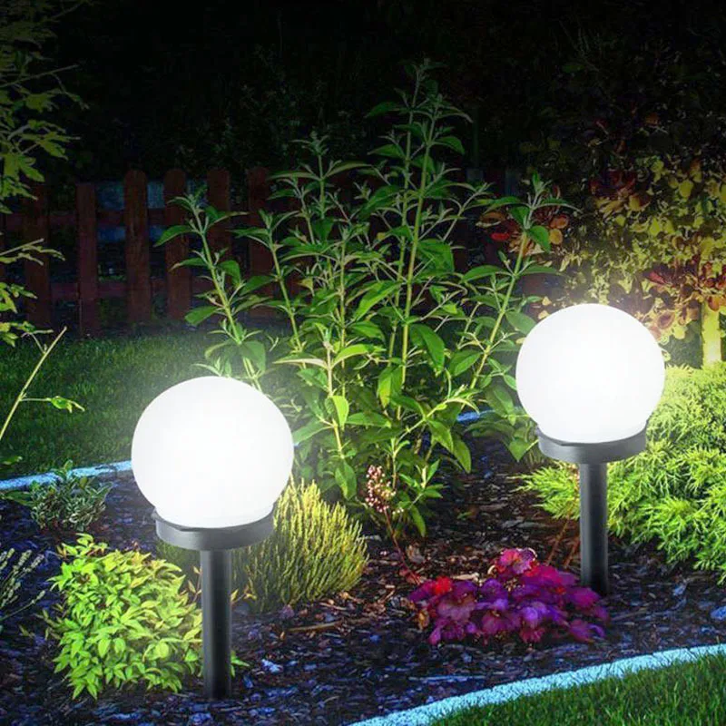 

Solar LED Round Ball Light Lawn Decorative Lamps Garden Outdoor Wall Lamps for Yard Walkway Lighting Home Decor