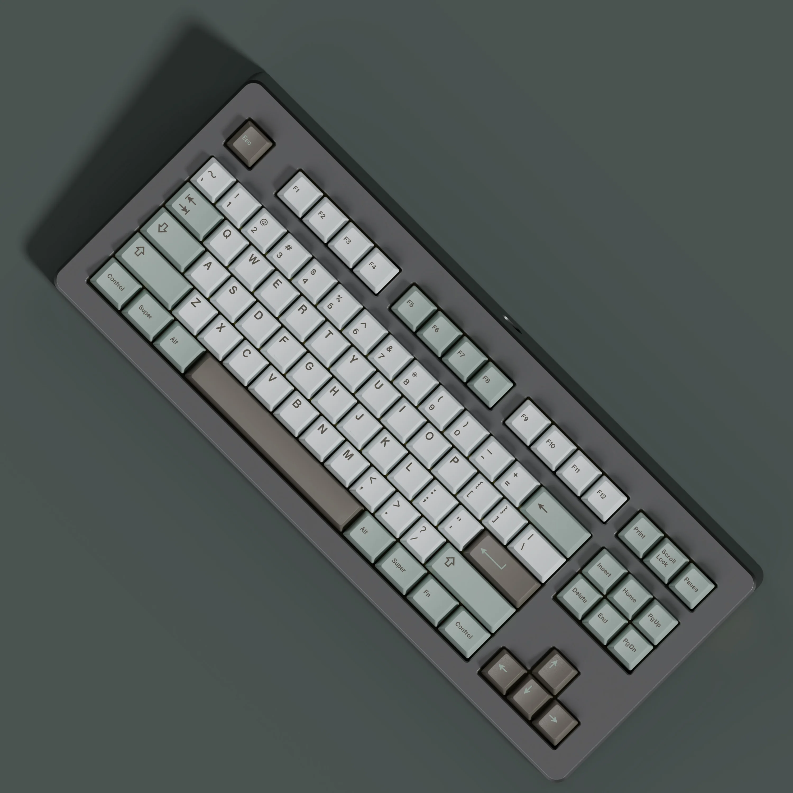 Фото PBT GMK Ноябрьские противотуманные колпачки для клавиш Cherry Profile Dye Sublimation Key Cap для MX Switch Механическая клавиатура двойной B Сплит пробел №2