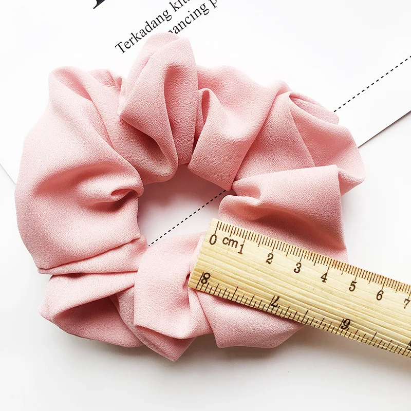 Женская однотонная шифоновая резинка для волос аксессуары |