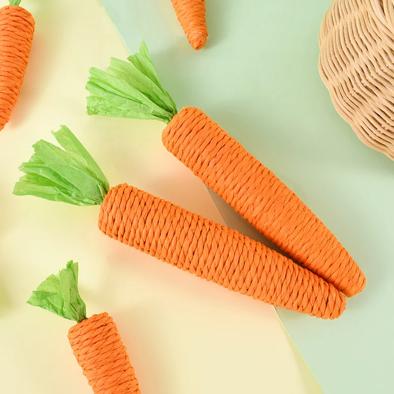 3 шт. бумажная веревка украшение для моркови 2025 пасхальные украшения домашней