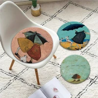 sam toft art abstract landscape love dogs pet nordic printing meditation cushion stool pad dining chair tatami seat cushion