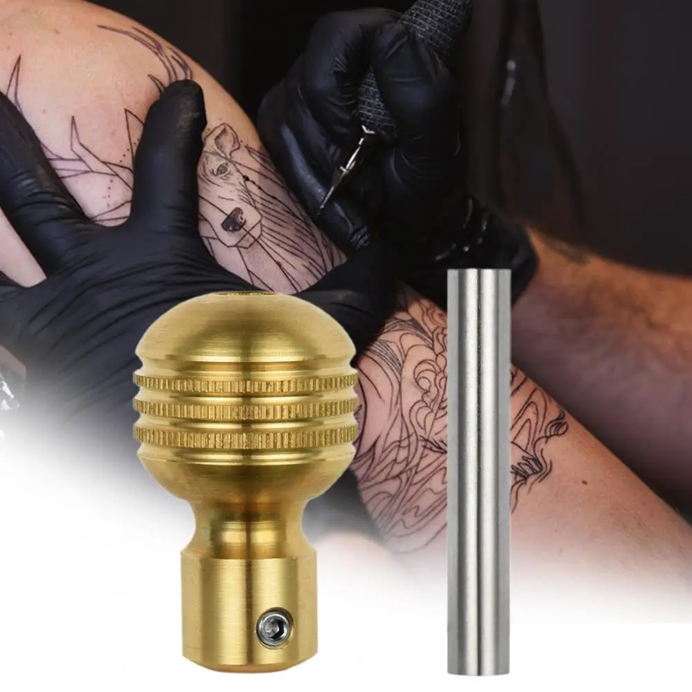 

Comfortable to Hold Helpful Tattoo Stainless Steel Self-locking Handle Compact Tattoo Handle Useful for Professional Use
