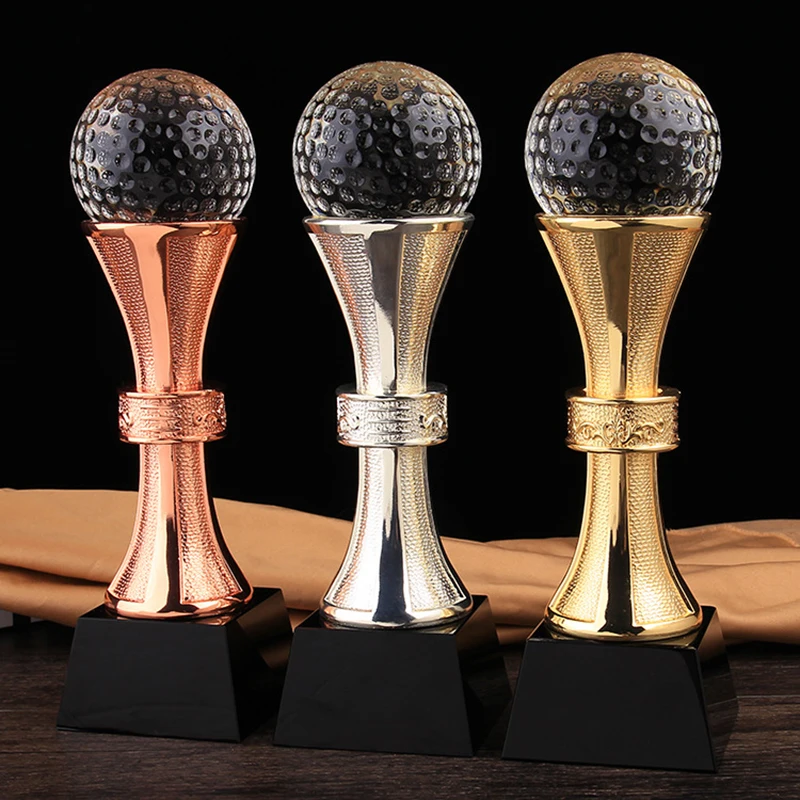 

DIY custom trophy free lettering Electroplated metal crystal Basketball Football and other trophies customizationcustom crafts