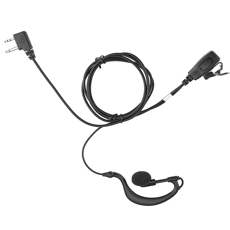 RISENKE G-Shape Earpiece for Midland LXT500VP3 LXT600VP3 GXT1000VP4 GXT1050VP4 Radio Walkie Talkie Accessories Headset with Mic